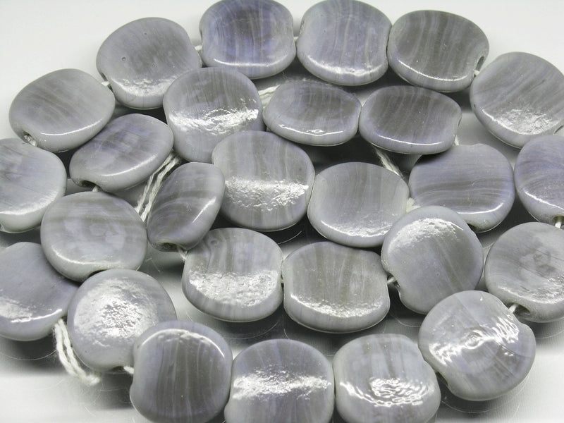 TOKO-BEADS AG008N-23 Glass bead (strand) 18mm AG008N-23 丸型フラットビーズ（連） 18mm Asian bead & African bead  Handmade,Lampeork,bead,asia,india,ethnic,parts,accessory,beads とんぼ玉,ビーズ,トンボ玉,アジア,インド,エスニック,手作り,パーツ,アクセサリー