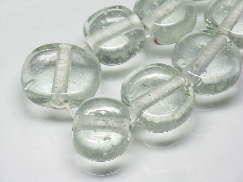 TOKO-BEADS AG008-43N Glass bead (strand) 16~18mm AG008-43N 丸型フラットビーズ（連） 16~18mm Asian bead & African bead  Handmade,Lampeork,bead,asia,india,ethnic,parts,accessory,beads とんぼ玉,ビーズ,トンボ玉,アジア,インド,エスニック,手作り,パーツ,アクセサリー