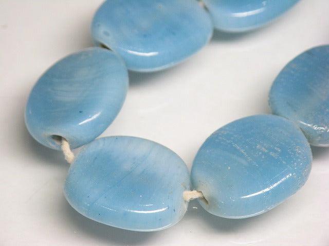 TOKO-BEADS AG008-59N Glass bead (strand) 12~17mm AG008-59N 丸型フラットビーズ（連） 12~17mm Asian bead & African bead  Handmade,Lampeork,bead,asia,india,ethnic,parts,accessory,beads とんぼ玉,ビーズ,トンボ玉,アジア,インド,エスニック,手作り,パーツ,アクセサリー