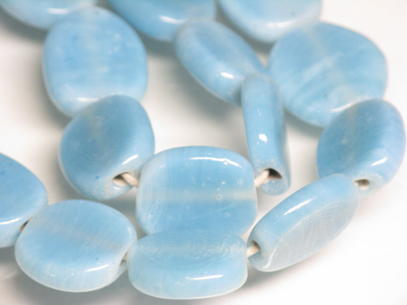 TOKO-BEADS AG008-59N Glass bead (strand) 12~17mm AG008-59N 丸型フラットビーズ（連） 12~17mm Asian bead & African bead  Handmade,Lampeork,bead,asia,india,ethnic,parts,accessory,beads とんぼ玉,ビーズ,トンボ玉,アジア,インド,エスニック,手作り,パーツ,アクセサリー