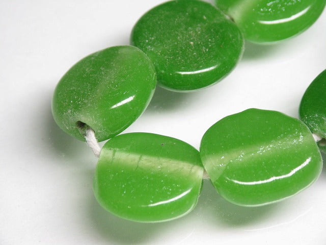 TOKO-BEADS AG008-62N Glass bead (strand) 12~17mm AG008-62N 丸型フラットビーズ（連） 12~17mm Asian bead & African bead  Handmade,Lampeork,bead,asia,india,ethnic,parts,accessory,beads とんぼ玉,ビーズ,トンボ玉,アジア,インド,エスニック,手作り,パーツ,アクセサリー