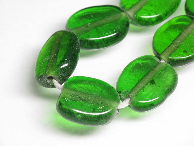 TOKO-BEADS AG008-64N Glass bead (strand) 12~17mm AG008-64N 丸型フラットビーズ（連） 12~17mm Asian bead & African bead  Handmade,Lampeork,bead,asia,india,ethnic,parts,accessory,beads とんぼ玉,ビーズ,トンボ玉,アジア,インド,エスニック,手作り,パーツ,アクセサリー