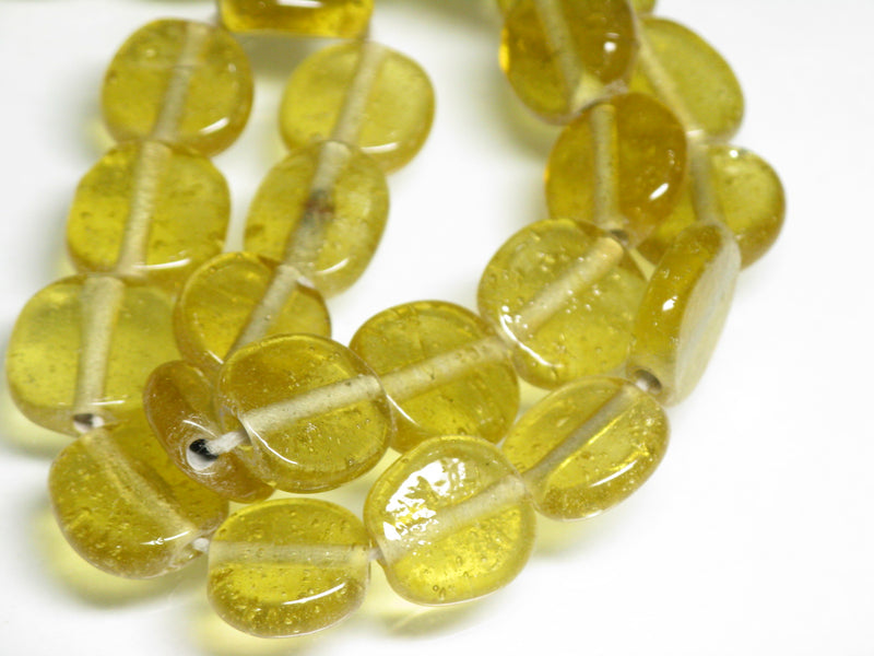 TOKO-BEADS AG008-70N Glass bead (strand) 12~17mm AG008-70N 丸型フラットビーズ（連） 12~17mm Asian bead & African bead  Handmade,Lampeork,bead,asia,india,ethnic,parts,accessory,beads とんぼ玉,ビーズ,トンボ玉,アジア,インド,エスニック,手作り,パーツ,アクセサリー