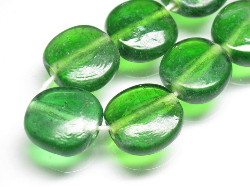 TOKO-BEADS AG008-76N Glass bead (strand) 18~19mm AG008-76N 丸型フラットビーズ（連） 18~19mm Asian bead & African bead  Handmade,Lampeork,bead,asia,india,ethnic,parts,accessory,beads とんぼ玉,ビーズ,トンボ玉,アジア,インド,エスニック,手作り,パーツ,アクセサリー