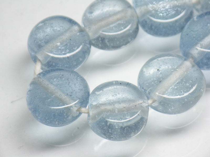 TOKO-BEADS AG008-79N Glass bead (strand) 12~13.5mm AG008-79N 丸型フラットビーズ（連） 12~13.5mm Asian bead & African bead  Handmade,Lampeork,bead,asia,india,ethnic,parts,accessory,beads とんぼ玉,ビーズ,トンボ玉,アジア,インド,エスニック,手作り,パーツ,アクセサリー