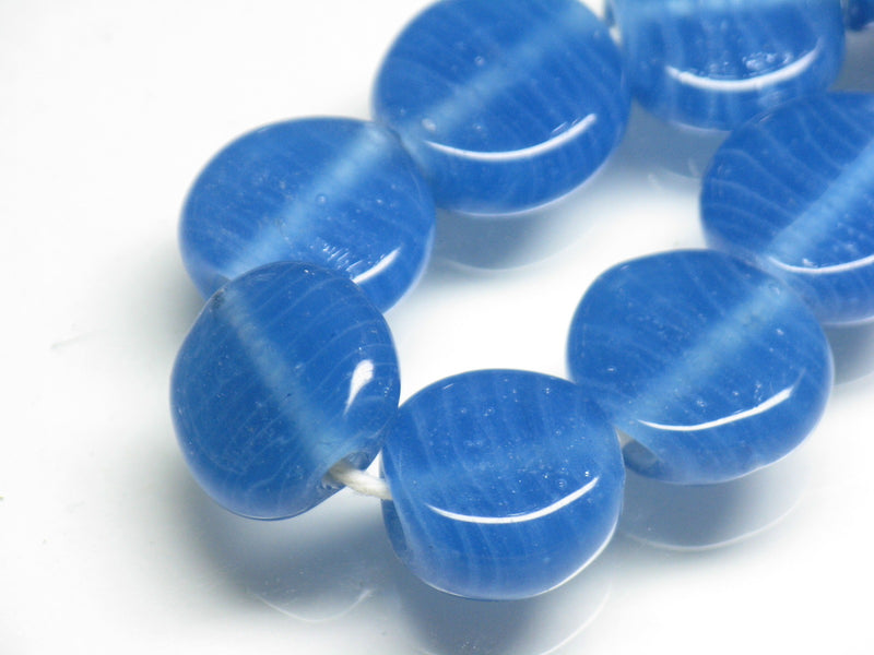 TOKO-BEADS AG008-80N Glass bead (strand) 14.5~16mm AG008-80N 丸型フラットビーズ（連） 14.5~16mm Asian bead & African bead  Handmade,Lampeork,bead,asia,india,ethnic,parts,accessory,beads とんぼ玉,ビーズ,トンボ玉,アジア,インド,エスニック,手作り,パーツ,アクセサリー