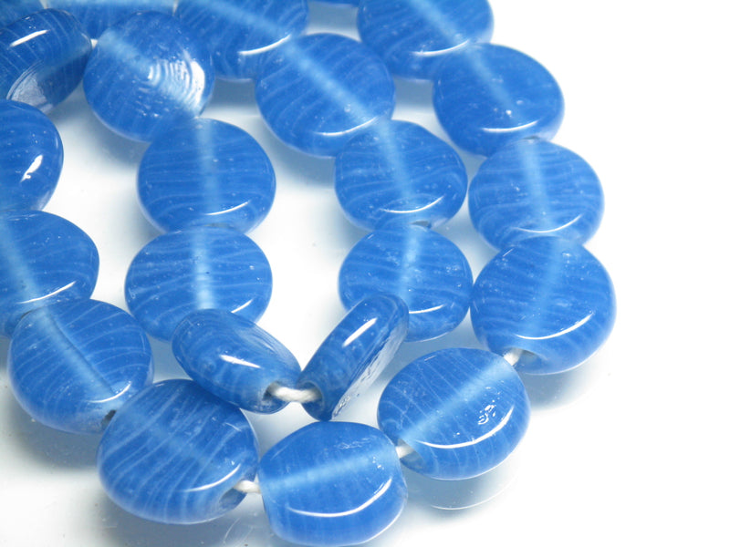 TOKO-BEADS AG008-80N Glass bead (strand) 14.5~16mm AG008-80N 丸型フラットビーズ（連） 14.5~16mm Asian bead & African bead  Handmade,Lampeork,bead,asia,india,ethnic,parts,accessory,beads とんぼ玉,ビーズ,トンボ玉,アジア,インド,エスニック,手作り,パーツ,アクセサリー