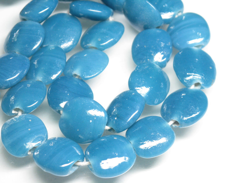 TOKO-BEADS AG008-88N Glass bead (strand) 13~14mm AG008-88N 丸型フラットビーズ（連） 13~14mm Asian bead & African bead  Handmade,Lampeork,bead,asia,india,ethnic,parts,accessory,beads とんぼ玉,ビーズ,トンボ玉,アジア,インド,エスニック,手作り,パーツ,アクセサリー