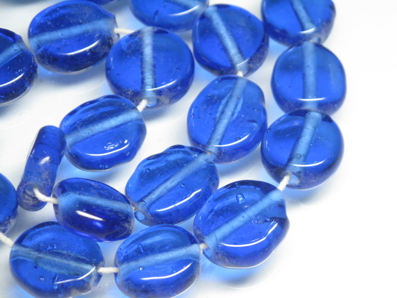 TOKO-BEADS AG008-90N Glass bead (strand) 13~16mm AG008-90N 丸型フラットビーズ（連） 13~16mm Asian bead & African bead  Handmade,Lampeork,bead,asia,india,ethnic,parts,accessory,beads とんぼ玉,ビーズ,トンボ玉,アジア,インド,エスニック,手作り,パーツ,アクセサリー