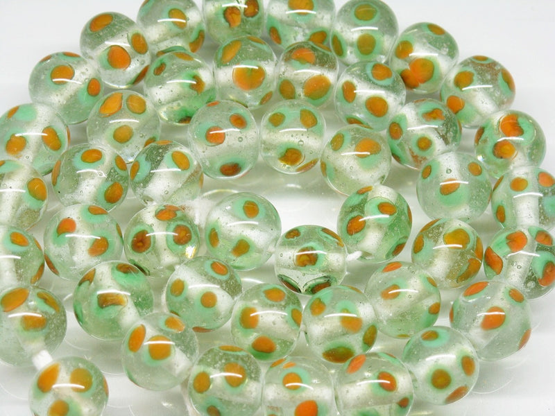 TOKO-BEADS AG009N-05 Glass bead (strand) 11~12mm AG009N-05 とんぼ玉（連） 11~12mm Asian bead & African bead  Handmade,Lampeork,bead,asia,india,ethnic,parts,accessory,beads とんぼ玉,ビーズ,トンボ玉,アジア,インド,エスニック,手作り,パーツ,アクセサリー