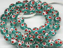 TOKO-BEADS AG009N-09 Glass bead (strand) 11~12mm AG009N-09 とんぼ玉（連） 11~12mm Asian bead & African bead  Handmade,Lampeork,bead,asia,india,ethnic,parts,accessory,beads とんぼ玉,ビーズ,トンボ玉,アジア,インド,エスニック,手作り,パーツ,アクセサリー
