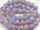 TOKO-BEADS AG009N-12 Glass bead (strand) 11~12mm AG009N-12 とんぼ玉（連） 11~12mm Asian bead & African bead  Handmade,Lampeork,bead,asia,india,ethnic,parts,accessory,beads とんぼ玉,ビーズ,トンボ玉,アジア,インド,エスニック,手作り,パーツ,アクセサリー