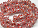 TOKO-BEADS AG009N-17 Glass bead (strand) 11.5mm AG009N-17 とんぼ玉（連） 11.5mm Asian bead & African bead  Handmade,Lampeork,bead,asia,india,ethnic,parts,accessory,beads とんぼ玉,ビーズ,トンボ玉,アジア,インド,エスニック,手作り,パーツ,アクセサリー