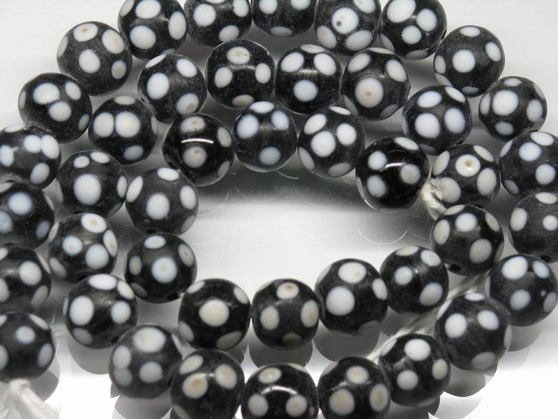 TOKO-BEADS AG009N-22 Glass bead (strand) 11.5mm AG009N-22 とんぼ玉（連） 11.5mm Asian bead & African bead  Handmade,Lampeork,bead,asia,india,ethnic,parts,accessory,beads とんぼ玉,ビーズ,トンボ玉,アジア,インド,エスニック,手作り,パーツ,アクセサリー