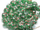 TOKO-BEADS AG009N-24 Glass bead (strand) 12~13mm AG009N-24 とんぼ玉（連） 12~13mm Asian bead & African bead  Handmade,Lampeork,bead,asia,india,ethnic,parts,accessory,beads とんぼ玉,ビーズ,トンボ玉,アジア,インド,エスニック,手作り,パーツ,アクセサリー
