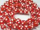TOKO-BEADS AG009N-28 Glass bead (strand) 12~13mm AG009N-28 とんぼ玉（連） 12~13mm Asian bead & African bead  Handmade,Lampeork,bead,asia,india,ethnic,parts,accessory,beads とんぼ玉,ビーズ,トンボ玉,アジア,インド,エスニック,手作り,パーツ,アクセサリー