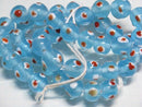 TOKO-BEADS AG009N-31 Glass bead (strand) 8.5~10mm AG009N-31 とんぼ玉（連） 8.5~10mm Asian bead & African bead  Handmade,Lampeork,bead,asia,india,ethnic,parts,accessory,beads とんぼ玉,ビーズ,トンボ玉,アジア,インド,エスニック,手作り,パーツ,アクセサリー