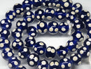 TOKO-BEADS AG009N-38 Glass bead (strand) 11mm AG009N-38 とんぼ玉（連） 11mm Asian bead & African bead  Handmade,Lampeork,bead,asia,india,ethnic,parts,accessory,beads とんぼ玉,ビーズ,トンボ玉,アジア,インド,エスニック,手作り,パーツ,アクセサリー