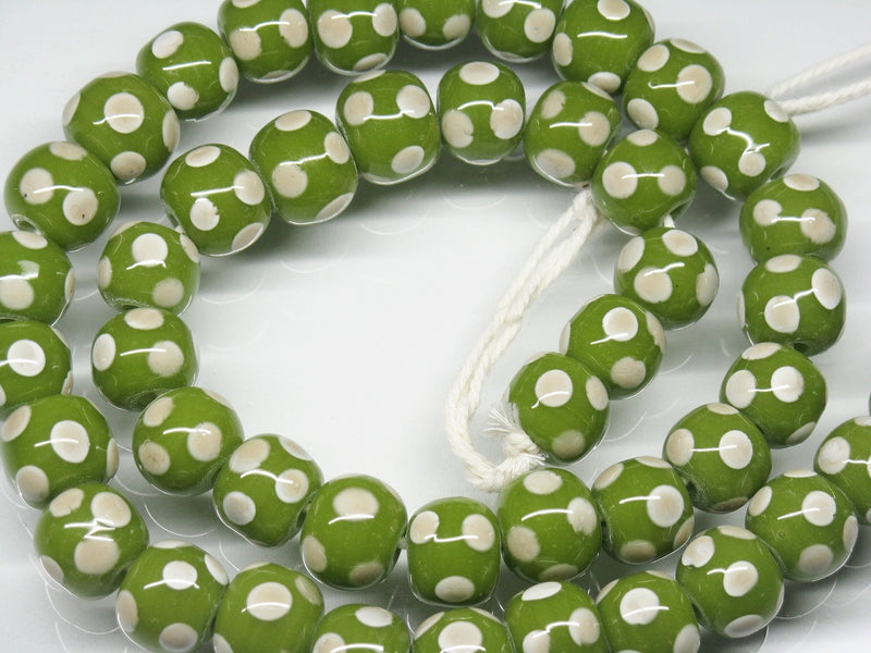 TOKO-BEADS AG009N-39 Glass bead (strand) 11mm AG009N-39 とんぼ玉（連） 11mm Asian bead & African bead  Handmade,Lampeork,bead,asia,india,ethnic,parts,accessory,beads とんぼ玉,ビーズ,トンボ玉,アジア,インド,エスニック,手作り,パーツ,アクセサリー