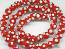 TOKO-BEADS AG009N-71 Glass bead (strand) 8~9mm AG009N-71 とんぼ玉（連） 8~9mm Asian bead & African bead  Handmade,Lampeork,bead,asia,india,ethnic,parts,accessory,beads とんぼ玉,ビーズ,トンボ玉,アジア,インド,エスニック,手作り,パーツ,アクセサリー