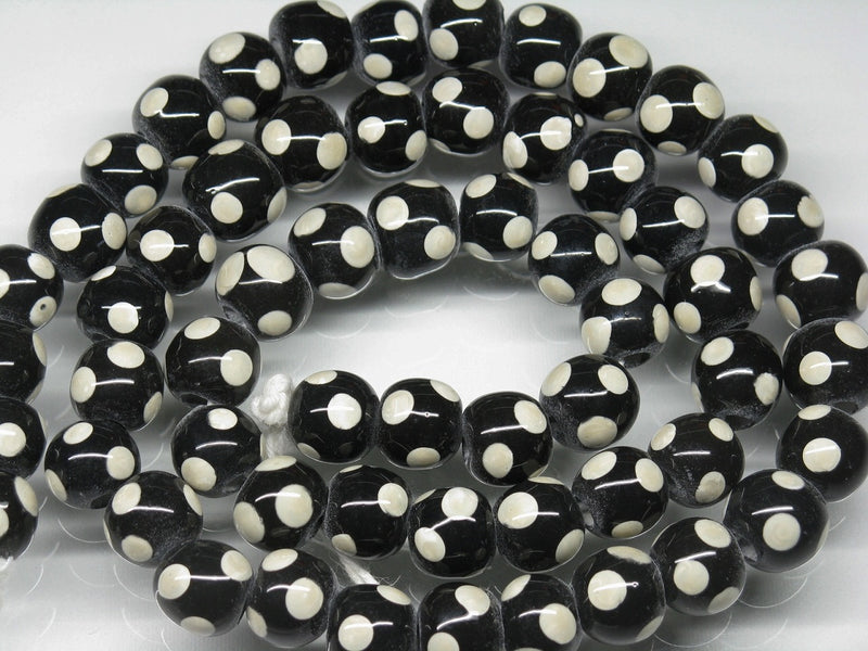TOKO-BEADS AG009N-72 Glass bead (strand) 8~9mm AG009N-72 とんぼ玉（連） 8~9mm Asian bead & African bead  Handmade,Lampeork,bead,asia,india,ethnic,parts,accessory,beads とんぼ玉,ビーズ,トンボ玉,アジア,インド,エスニック,手作り,パーツ,アクセサリー