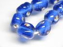 TOKO-BEADS AG010-33N Glass bead (strand) 10~11mm AG010-33N 三角とんぼ玉（連） 10~11mm Asian bead & African bead  Handmade,Lampeork,bead,asia,india,ethnic,parts,accessory,beads とんぼ玉,ビーズ,トンボ玉,アジア,インド,エスニック,手作り,パーツ,アクセサリー