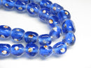 TOKO-BEADS AG010-33N Glass bead (strand) 10~11mm AG010-33N 三角とんぼ玉（連） 10~11mm Asian bead & African bead  Handmade,Lampeork,bead,asia,india,ethnic,parts,accessory,beads とんぼ玉,ビーズ,トンボ玉,アジア,インド,エスニック,手作り,パーツ,アクセサリー