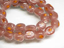 TOKO-BEADS AG010-37N Glass bead (strand) 10~11mm AG010-37N 三角とんぼ玉（連） 10~11mm Asian bead & African bead  Handmade,Lampeork,bead,asia,india,ethnic,parts,accessory,beads とんぼ玉,ビーズ,トンボ玉,アジア,インド,エスニック,手作り,パーツ,アクセサリー