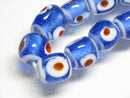 TOKO-BEADS AG010-39N Glass bead (strand) 10~11mm AG010-39N 三角とんぼ玉（連） 10~11mm Asian bead & African bead  Handmade,Lampeork,bead,asia,india,ethnic,parts,accessory,beads とんぼ玉,ビーズ,トンボ玉,アジア,インド,エスニック,手作り,パーツ,アクセサリー