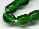 TOKO-BEADS AG011N-05 Glass bead (L) (strand) 12~13mm AG011N-05 三角とんぼ玉L（連） 12~13mm Asian bead & African bead  Handmade,Lampeork,bead,asia,india,ethnic,parts,accessory,beads とんぼ玉,ビーズ,トンボ玉,アジア,インド,エスニック,手作り,パーツ,アクセサリー
