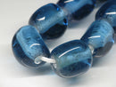 TOKO-BEADS AG011N-07 Glass bead (L) (strand) 12~13mm AG011N-07 三角とんぼ玉L（連） 12~13mm Asian bead & African bead  Handmade,Lampeork,bead,asia,india,ethnic,parts,accessory,beads とんぼ玉,ビーズ,トンボ玉,アジア,インド,エスニック,手作り,パーツ,アクセサリー
