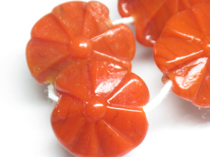 TOKO-BEADS AG012-08N Glass bead (strand) 21~23mm AG012-08N フラワービーズ（連） 21~23mm Asian bead & African bead  Handmade,Lampeork,bead,asia,india,ethnic,parts,accessory,beads とんぼ玉,ビーズ,トンボ玉,アジア,インド,エスニック,手作り,パーツ,アクセサリー