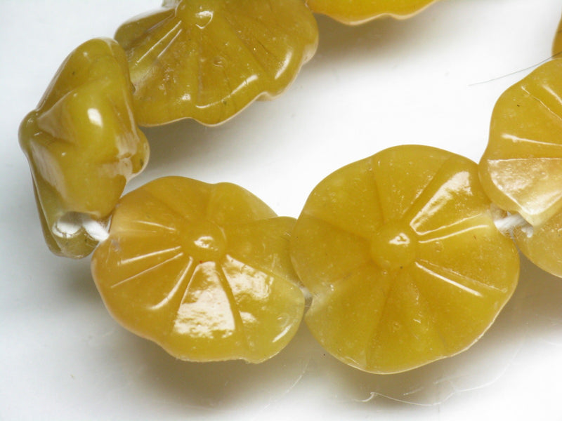 TOKO-BEADS AG012-09N Glass bead (strand) 20~22mm AG012-09N フラワービーズ（連） 20~22mm Asian bead & African bead  Handmade,Lampeork,bead,asia,india,ethnic,parts,accessory,beads とんぼ玉,ビーズ,トンボ玉,アジア,インド,エスニック,手作り,パーツ,アクセサリー