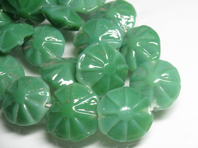TOKO-BEADS AG012-14N Glass bead (strand) 24~28mm AG012-14N フラワービーズ（連） 24~28mm Asian bead & African bead  Handmade,Lampeork,bead,asia,india,ethnic,parts,accessory,beads とんぼ玉,ビーズ,トンボ玉,アジア,インド,エスニック,手作り,パーツ,アクセサリー