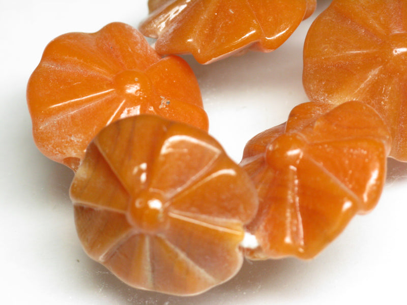 TOKO-BEADS AG012-24N Glass bead (strand) 21~22mm AG012-24N フラワービーズ（連） 21~22mm Asian bead & African bead  Handmade,Lampeork,bead,asia,india,ethnic,parts,accessory,beads とんぼ玉,ビーズ,トンボ玉,アジア,インド,エスニック,手作り,パーツ,アクセサリー