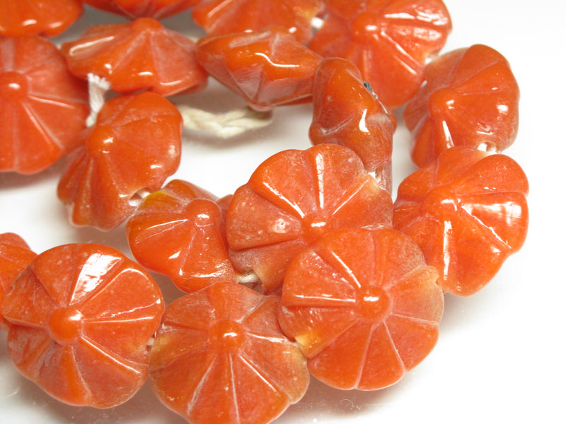 TOKO-BEADS AG012-25N Glass bead (strand) 20~22mm AG012-25N フラワービーズ（連） 20~22mm Asian bead & African bead  Handmade,Lampeork,bead,asia,india,ethnic,parts,accessory,beads とんぼ玉,ビーズ,トンボ玉,アジア,インド,エスニック,手作り,パーツ,アクセサリー