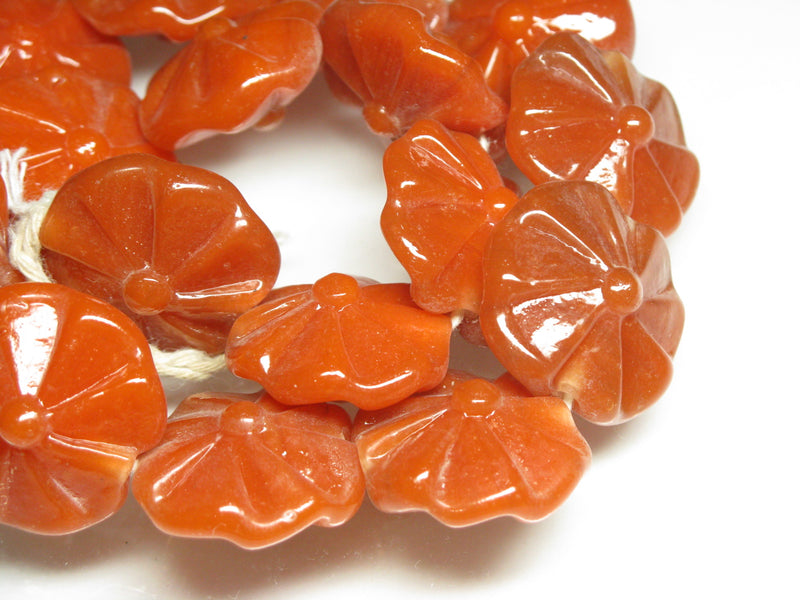 TOKO-BEADS AG012-26N Glass bead (strand) 24~25mm AG012-26N フラワービーズ（連） 24~25mm Asian bead & African bead  Handmade,Lampeork,bead,asia,india,ethnic,parts,accessory,beads とんぼ玉,ビーズ,トンボ玉,アジア,インド,エスニック,手作り,パーツ,アクセサリー