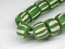 TOKO-BEADS AG014-04N Glass bead (strand) 8~9mm AG014-04N ストライプ柄とんぼ玉（連） 8~9mm Asian bead & African bead  Handmade,Lampeork,bead,asia,india,ethnic,parts,accessory,beads とんぼ玉,ビーズ,トンボ玉,アジア,インド,エスニック,手作り,パーツ,アクセサリー