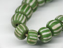 TOKO-BEADS AG014-05N Tube shaped glass bead with stripe (strand) 8~9mm AG014-05N チューブ型ストライプ柄とんぼ玉（連） 8~9mm Asian bead & African bead  Handmade,Lampeork,bead,asia,india,ethnic,parts,accessory,beads とんぼ玉,ビーズ,トンボ玉,アジア,インド,エスニック,手作り,パーツ,アクセサリー