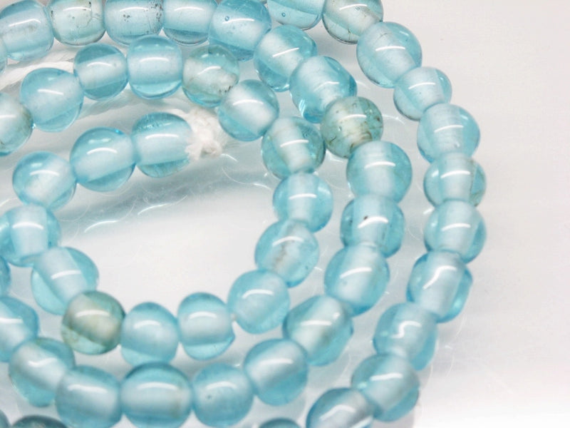 TOKO-BEADS AG015N-47 Glass bead (strand) 7.5~9mm AG015N-47 ガラスビーズ（連） 7.5~9mm Asian bead & African bead  Handmade,Lampeork,bead,asia,india,ethnic,parts,accessory,beads とんぼ玉,ビーズ,トンボ玉,アジア,インド,エスニック,手作り,パーツ,アクセサリー