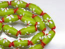 TOKO-BEADS AG017N-23 Glass bead (strand) 10~11mm AG017N-23 フラワービーズ（連） 10~11mm Asian bead & African bead  Handmade,Lampeork,bead,asia,india,ethnic,parts,accessory,beads とんぼ玉,ビーズ,トンボ玉,アジア,インド,エスニック,手作り,パーツ,アクセサリー
