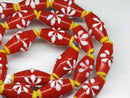 TOKO-BEADS AG017N-25 Glass bead (strand) 10~11mm AG017N-25 フラワービーズ（連） 10~11mm Asian bead & African bead  Handmade,Lampeork,bead,asia,india,ethnic,parts,accessory,beads とんぼ玉,ビーズ,トンボ玉,アジア,インド,エスニック,手作り,パーツ,アクセサリー