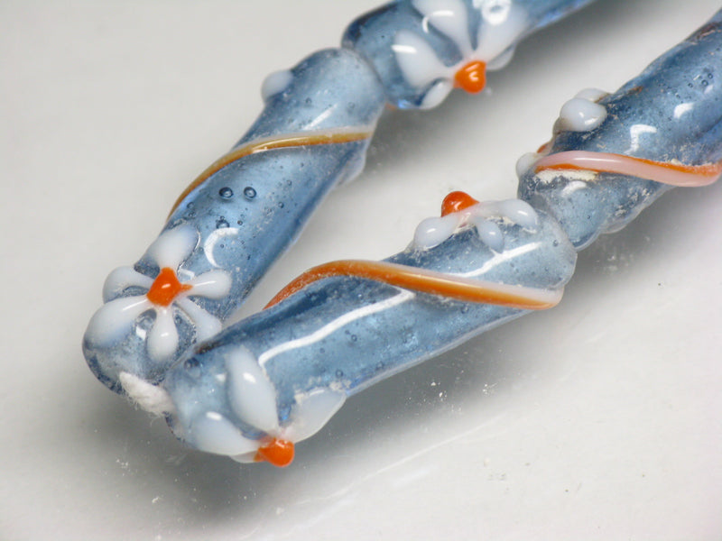 TOKO-BEADS AG017-49N Glass bead (strand) 8mm AG017-49N フラワービーズ（連） 8mm Asian bead & African bead  Handmade,Lampeork,bead,asia,india,ethnic,parts,accessory,beads とんぼ玉,ビーズ,トンボ玉,アジア,インド,エスニック,手作り,パーツ,アクセサリー