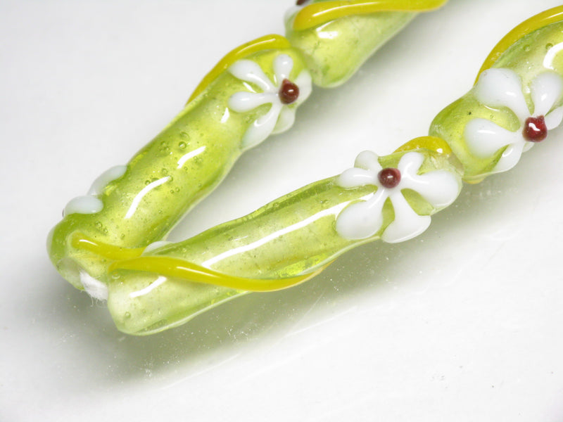 TOKO-BEADS AG017-50N Glass bead (strand) 8mm AG017-50N フラワービーズ（連） 8mm Asian bead & African bead  Handmade,Lampeork,bead,asia,india,ethnic,parts,accessory,beads とんぼ玉,ビーズ,トンボ玉,アジア,インド,エスニック,手作り,パーツ,アクセサリー