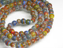 TOKO-BEADS AG024-31N Glass bead (strand) 4~6mm AG024-31N 極小とんぼ玉（連） 4~6mm Asian bead & African bead  Handmade,Lampeork,bead,asia,india,ethnic,parts,accessory,beads とんぼ玉,ビーズ,トンボ玉,アジア,インド,エスニック,手作り,パーツ,アクセサリー