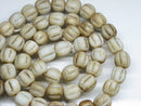 TOKO-BEADS AG026N-01 Glass bead (55pcs/strand) 9~10mm AG026N-01 ナツメ型ビーズ（55個/連） 9~10mm Asian bead & African bead  Handmade,Lampeork,bead,asia,india,ethnic,parts,accessory,beads とんぼ玉,ビーズ,トンボ玉,アジア,インド,エスニック,手作り,パーツ,アクセサリー