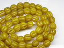 TOKO-BEADS AG026N-05 Glass bead (55pcs/strand) 9~10mm AG026N-05 ナツメ型ビーズ（55個/連） 9~10mm Asian bead & African bead  Handmade,Lampeork,bead,asia,india,ethnic,parts,accessory,beads とんぼ玉,ビーズ,トンボ玉,アジア,インド,エスニック,手作り,パーツ,アクセサリー