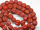 TOKO-BEADS AG026N-07 Glass bead (55pcs/strand) 9~10mm AG026N-07 ナツメ型ビーズ（55個/連） 9~10mm Asian bead & African bead  Handmade,Lampeork,bead,asia,india,ethnic,parts,accessory,beads とんぼ玉,ビーズ,トンボ玉,アジア,インド,エスニック,手作り,パーツ,アクセサリー