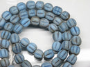 TOKO-BEADS AG026N-15 Glass bead (55pcs/strand) 9~10mm AG026N-15 ナツメ型ビーズ（55個/連） 9~10mm Asian bead & African bead  Handmade,Lampeork,bead,asia,india,ethnic,parts,accessory,beads とんぼ玉,ビーズ,トンボ玉,アジア,インド,エスニック,手作り,パーツ,アクセサリー