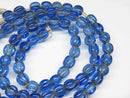 TOKO-BEADS AG026N-16 Glass bead (55pcs/strand) 8mm AG026N-16 ナツメ型ビーズ（55個/連） 8mm Asian bead & African bead  Handmade,Lampeork,bead,asia,india,ethnic,parts,accessory,beads とんぼ玉,ビーズ,トンボ玉,アジア,インド,エスニック,手作り,パーツ,アクセサリー